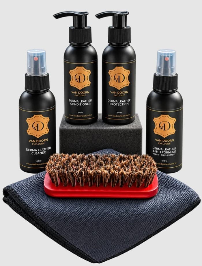 VAN DOORN EXCLUSIEF Van Doorn Exclusief Complete 7-delige Leeronderhoudsset 100 ml Reinigen, Verzorgen & Beschermen