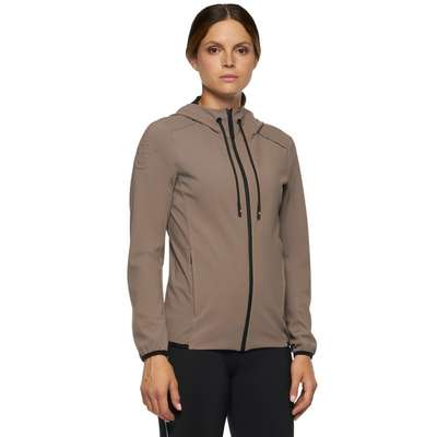 CAVALLERIA TOSCANA PERFORATED JERSEY SOFTSHELL DAMES TAUPE